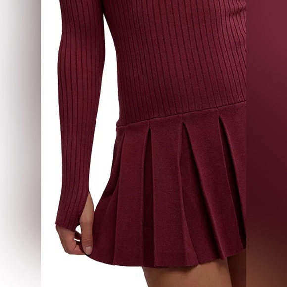 Free People
Women's Emmy Ribbed Knit Pleated A-Line Mini Dress Sz L NWT - Picture 4 of 10